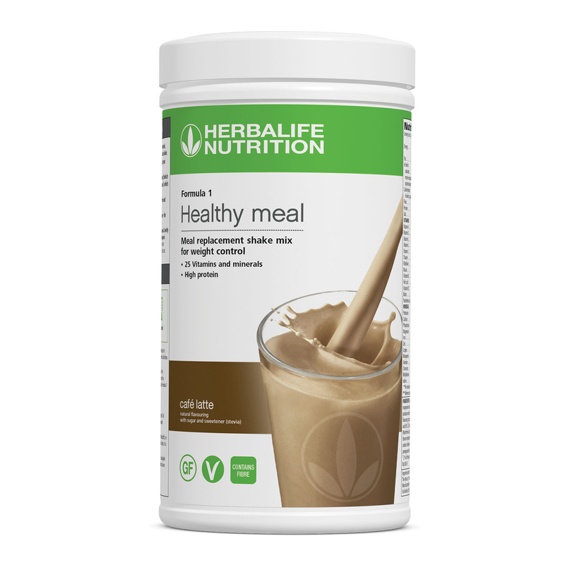 Herbalife Formula 1 Café Latte Coffee Flavour Shake Mix 550g tub