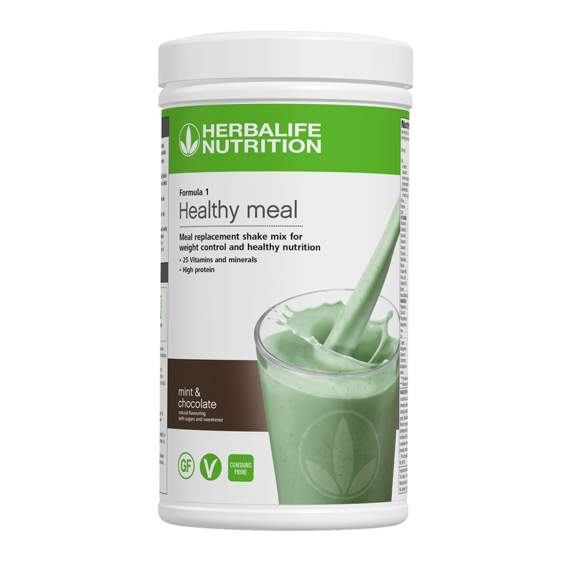 Herbalife Formula 1 Mint and Chocolate Flavour Shake Mix 550g tub